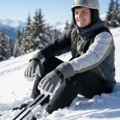 Annox Alpine Leather Ski Gloves