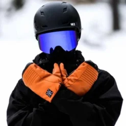 Annox Peak Leather Ski Gloves