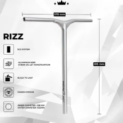 NKD Rizz Bar 580 mm – Lightweight Scooter Bar