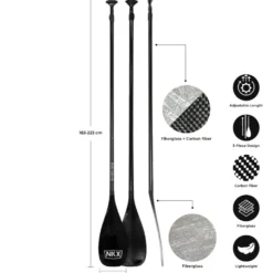 NKX Carbon/Fiberglass SUP Paddle