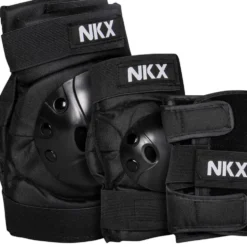 NKX Kids 3-Pack Pro Protective Gear - Knee Pads, Elbow Pads and Wrist Guards