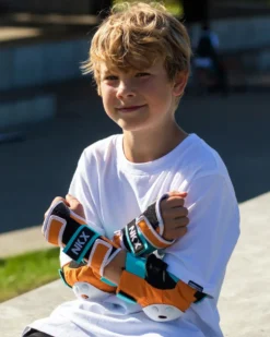 NKX Kids 3-Pack Pro Protective Gear - Knee Pads, Elbow Pads and Wrist Guards