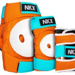 NKX Kids 3-Pack Pro Protective Gear - Knee Pads, Elbow Pads and Wrist Guards