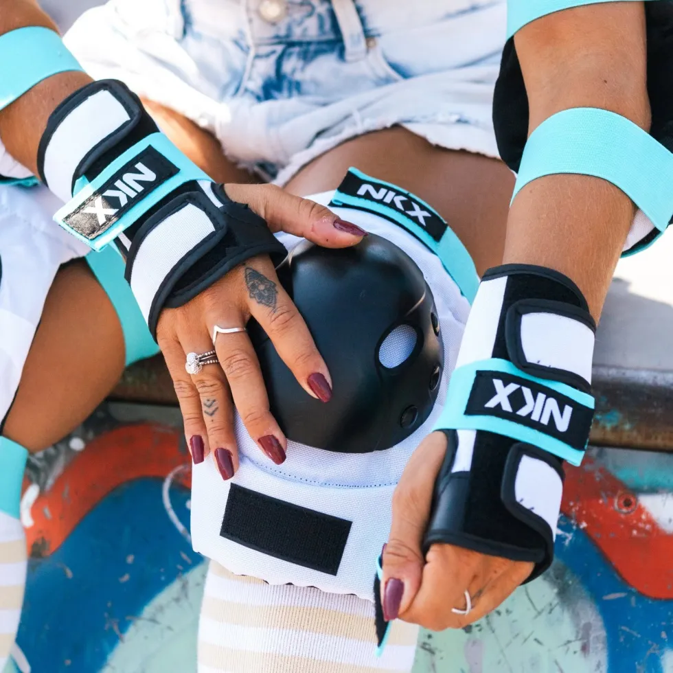 NKX Kids 3-Pack Pro Protective Gear - Knee Pads, Elbow Pads and Wrist Guards