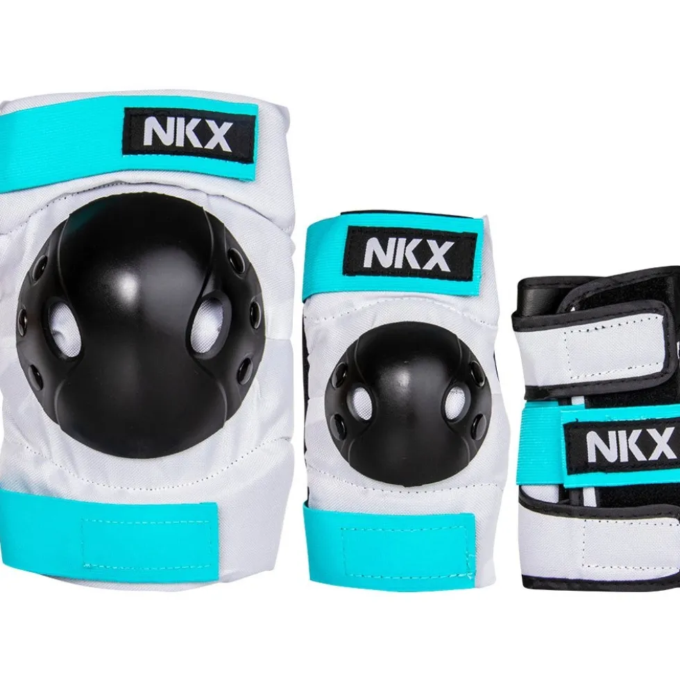 NKX Kids 3-Pack Pro Protective Gear - Knee Pads, Elbow Pads and Wrist Guards