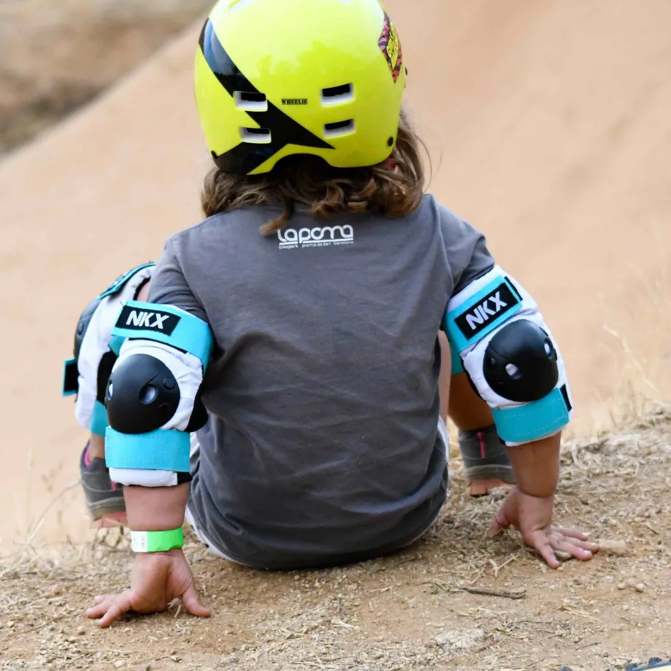 NKX Kids 3-Pack Pro Protective Gear - Knee Pads, Elbow Pads and Wrist Guards