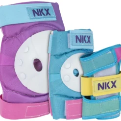 NKX Kids 3-Pack Pro Protective Gear - Knee Pads, Elbow Pads and Wrist Guards