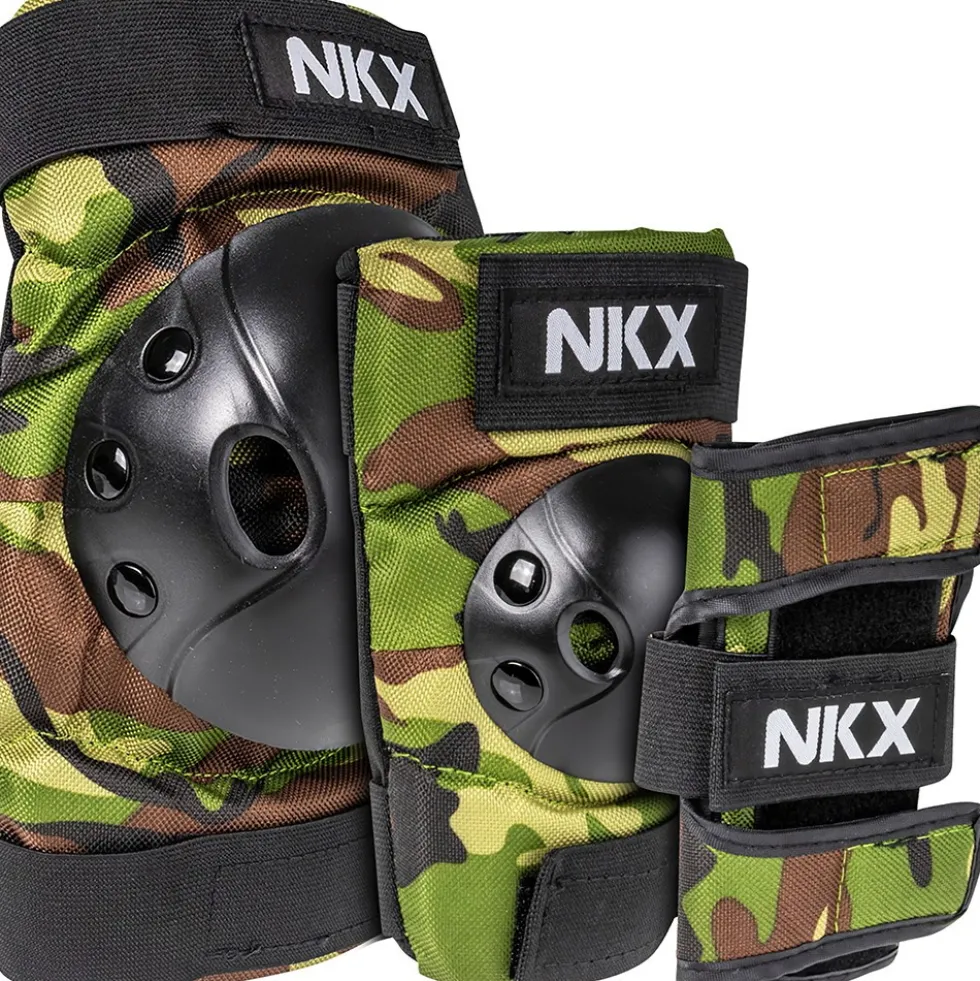 NKX Kids 3-Pack Pro Protective Gear - Knee Pads, Elbow Pads and Wrist Guards