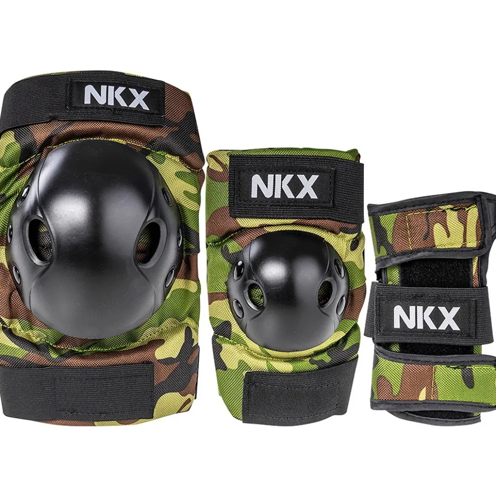 NKX Kids 3-Pack Pro Protective Gear - Knee Pads, Elbow Pads and Wrist Guards