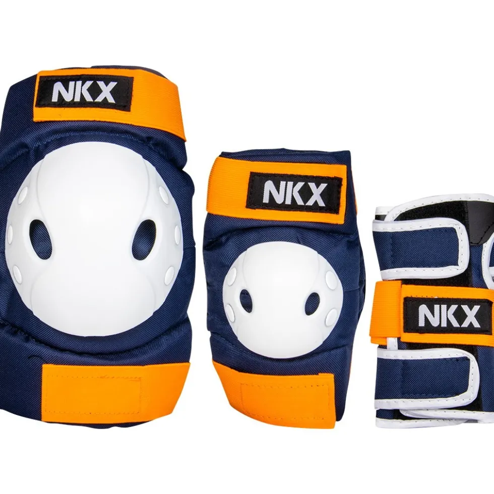 NKX Kids 3-Pack Pro Protective Gear - Knee Pads, Elbow Pads and Wrist Guards