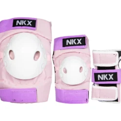 NKX Kids 3-Pack Pro Protective Gear - Knee Pads, Elbow Pads and Wrist Guards