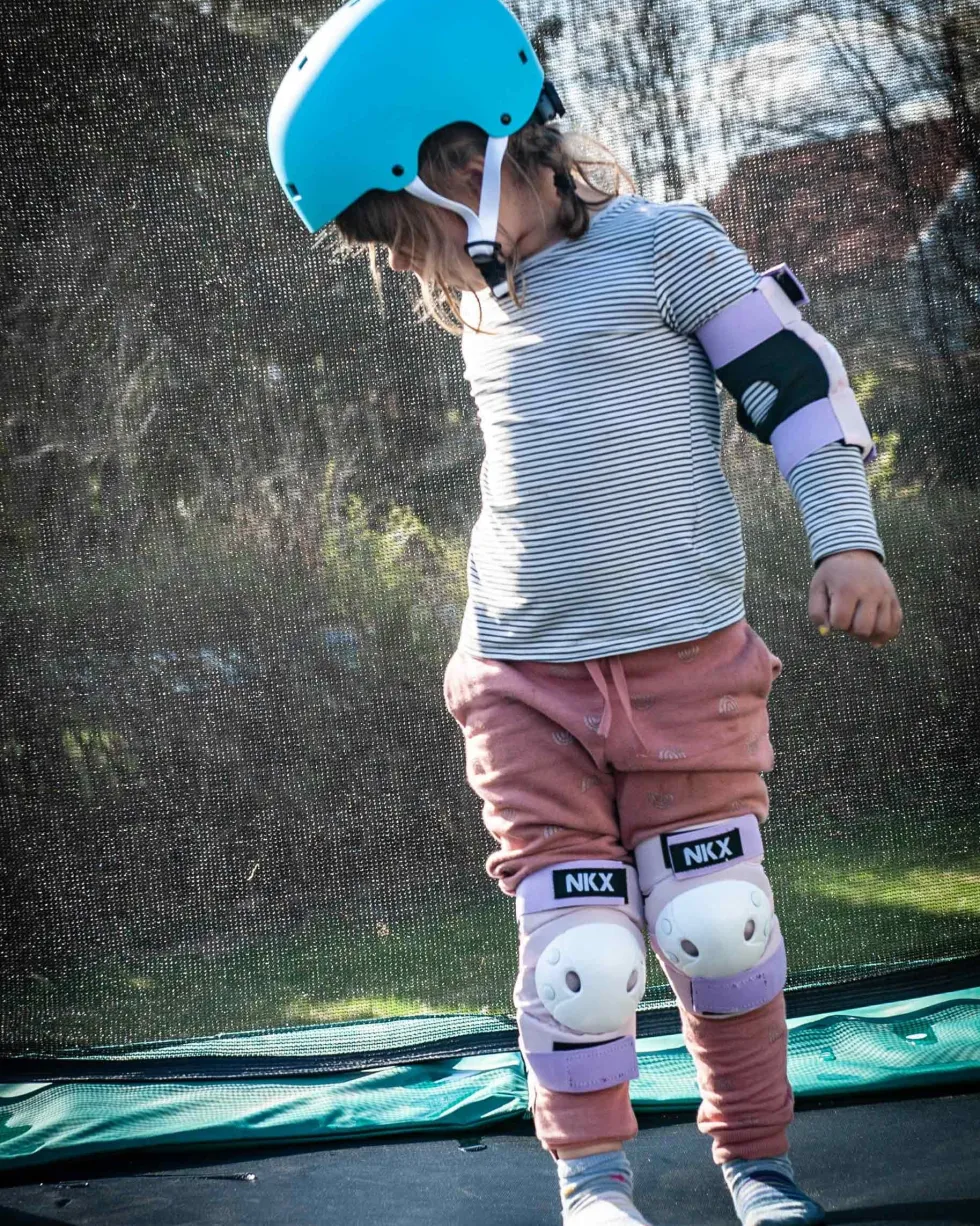 NKX Kids 3-Pack Pro Protective Gear - Knee Pads, Elbow Pads and Wrist Guards