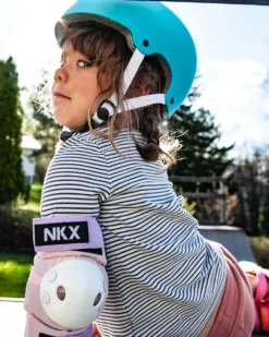 NKX Kids 3-Pack Pro Protective Gear - Knee Pads, Elbow Pads and Wrist Guards