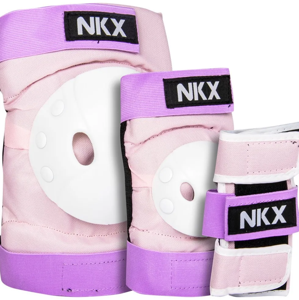 NKX Kids 3-Pack Pro Protective Gear - Knee Pads, Elbow Pads and Wrist Guards