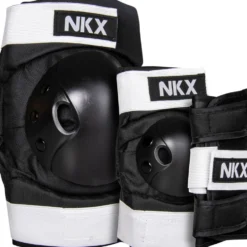 NKX Kids 3-Pack Pro Protective Gear - Knee Pads, Elbow Pads and Wrist Guards