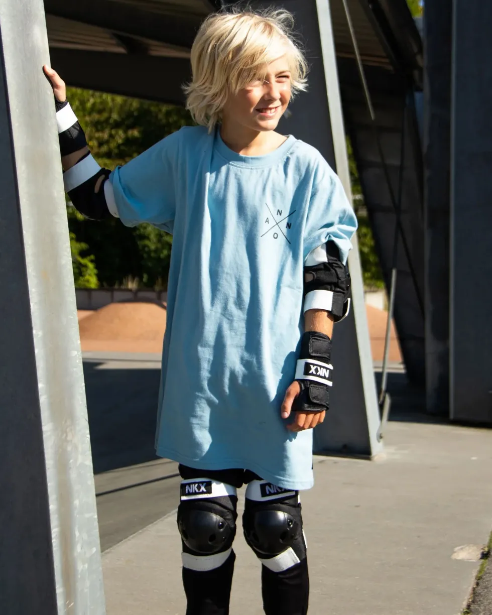 NKX Kids 3-Pack Pro Protective Gear - Knee Pads, Elbow Pads and Wrist Guards