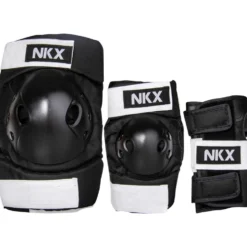 NKX Kids 3-Pack Pro Protective Gear - Knee Pads, Elbow Pads and Wrist Guards