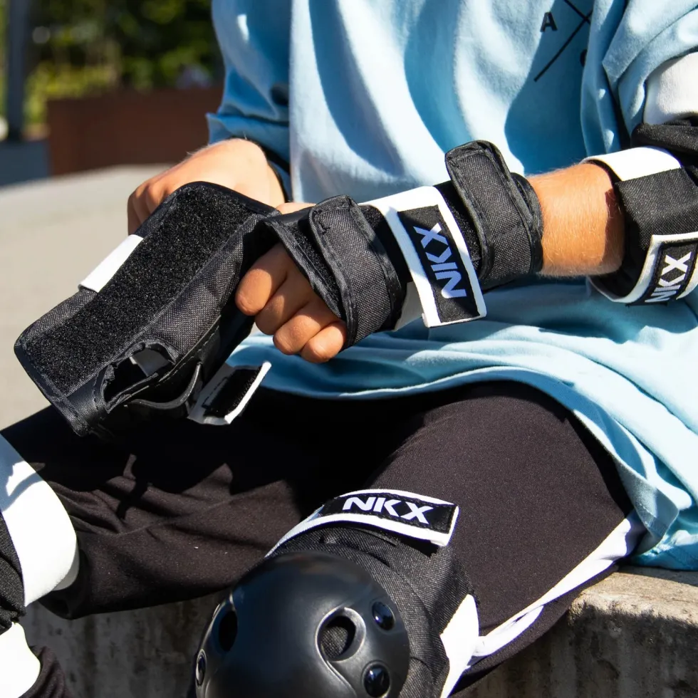 NKX Kids 3-Pack Pro Protective Gear - Knee Pads, Elbow Pads and Wrist Guards