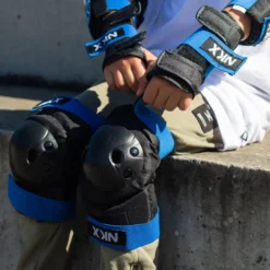 NKX Kids 3-Pack Pro Protective Gear - Knee Pads, Elbow Pads and Wrist Guards