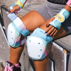 NKX 3-Pack Pro Protective Gear - Knee Pads, Elbow Pads and Wrist Guards