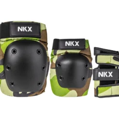 NKX 3-Pack Pro Protective Gear - Knee Pads, Elbow Pads and Wrist Guards