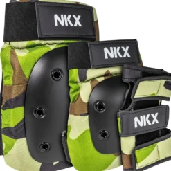 NKX 3-Pack Pro Protective Gear - Knee Pads, Elbow Pads and Wrist Guards