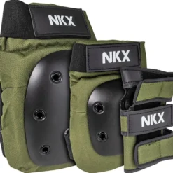 NKX 3-Pack Pro Protective Gear - Knee Pads, Elbow Pads and Wrist Guards