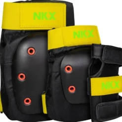 NKX 3-Pack Pro Protective Gear - Knee Pads, Elbow Pads and Wrist Guards