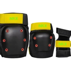 NKX 3-Pack Pro Protective Gear - Knee Pads, Elbow Pads and Wrist Guards