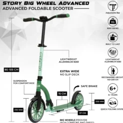 Story Big Wheel Advanced Foldable Scooter
