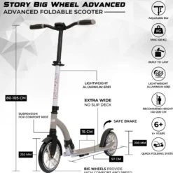 Story Big Wheel Advanced Foldable Scooter