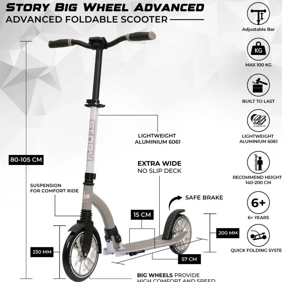 Story Big Wheel Advanced Foldable Scooter