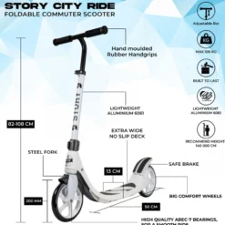 Story City Ride Adjustable Kick Scooter