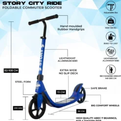 Story City Ride Adjustable Kick Scooter