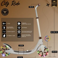 Story City Ride Adjustable Kick Scooter