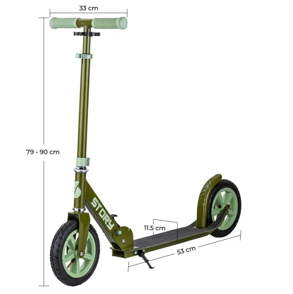 Story Civic Comfort Air-wheels Foldable Kick Scooter