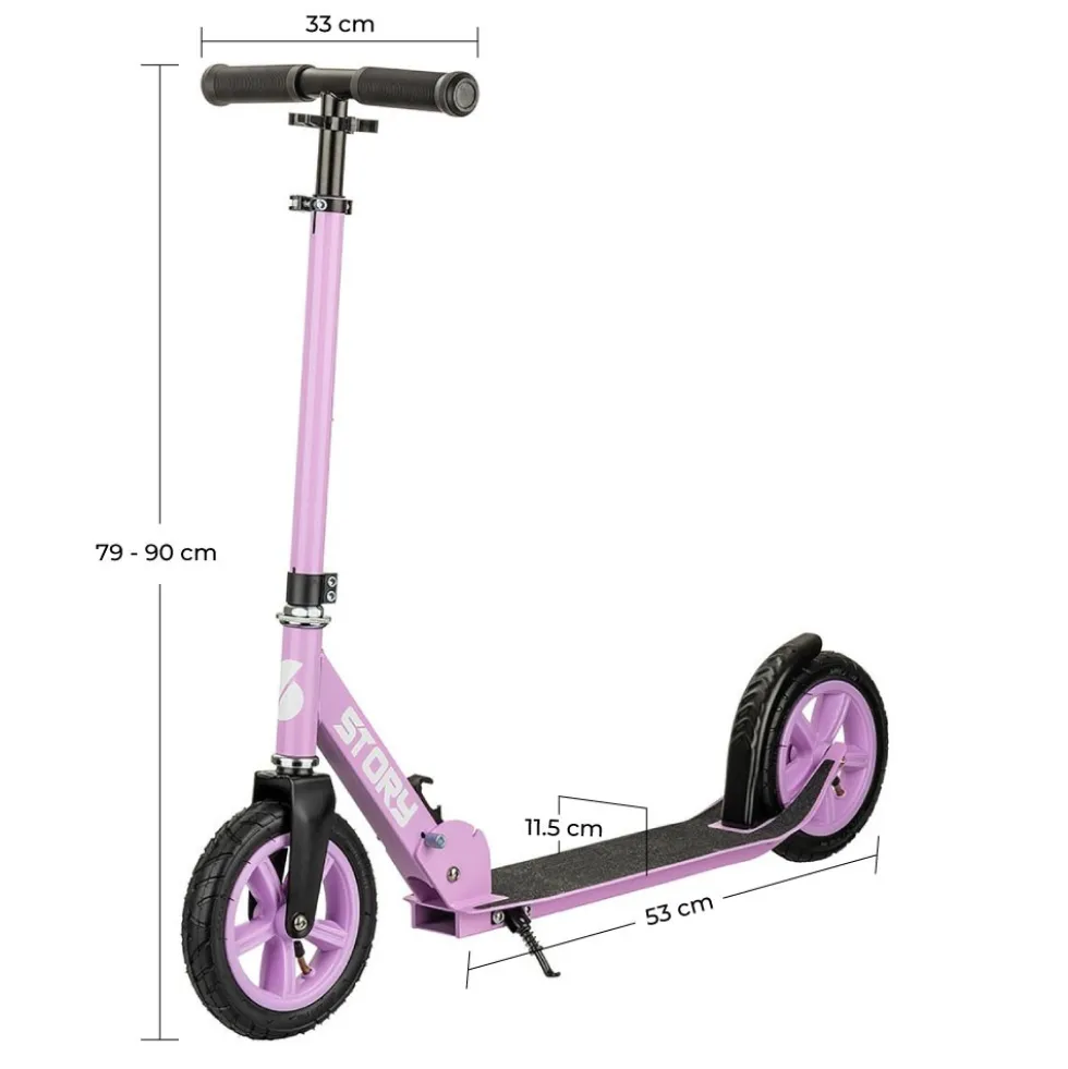 Story Civic Comfort Air-wheels Foldable Kick Scooter