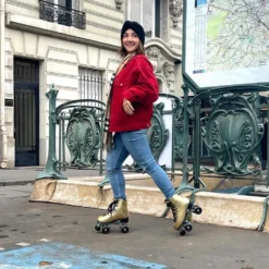 Story Disco Suede Quad Roller Skates