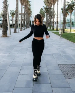 Story Disco Suede Quad Roller Skates