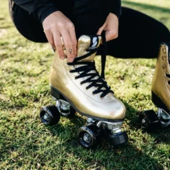 Story Disco Suede Quad Roller Skates