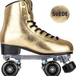 Story Disco Suede Quad Roller Skates