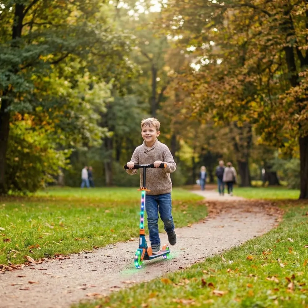 Story Everything Led Kinds Foldable Kids Kick Scooter