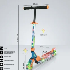 Story Everything Led Kinds Foldable Kids Kick Scooter