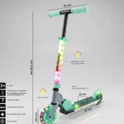 Story Everything Led Kinds Foldable Kids Kick Scooter