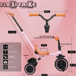 Story Flexi Trike – 3-wheeled bike with push handle