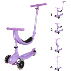 Story 4IN1 LED Kids 3-wheel scooter