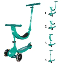 Story 4IN1 LED Kids 3-wheel scooter