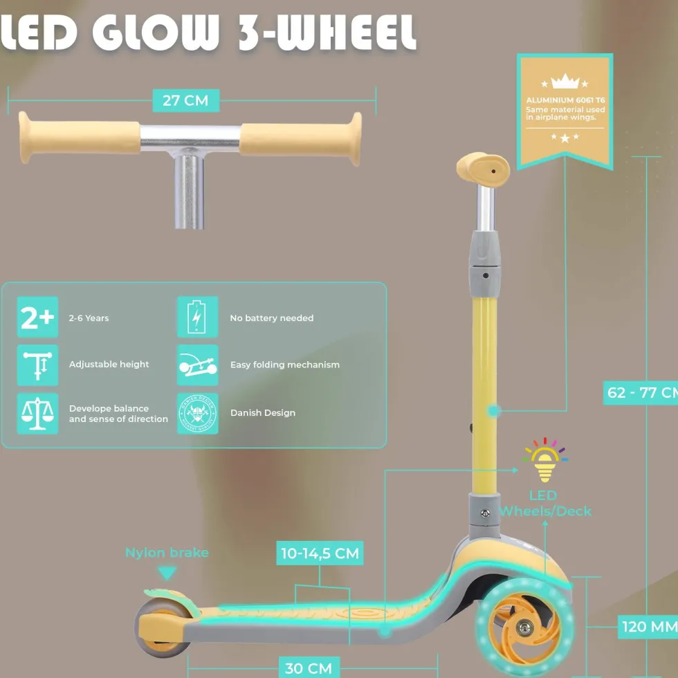 Story LED Glow 3-Wheel Scooter