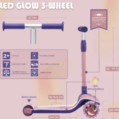Story LED Glow 3-Wheel Scooter