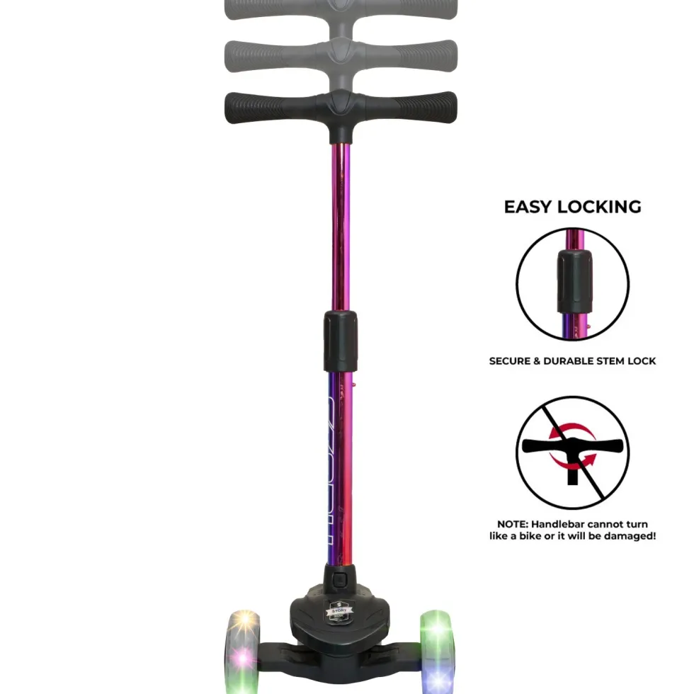 Story Mini Friends LED Kids Scooter – 3 Wheel Light Up